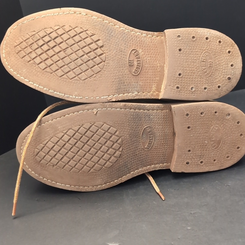 Honchos Split Leather Upper Tan Steel Toe Work Boots,8.5 E. - Picture 12 of 13